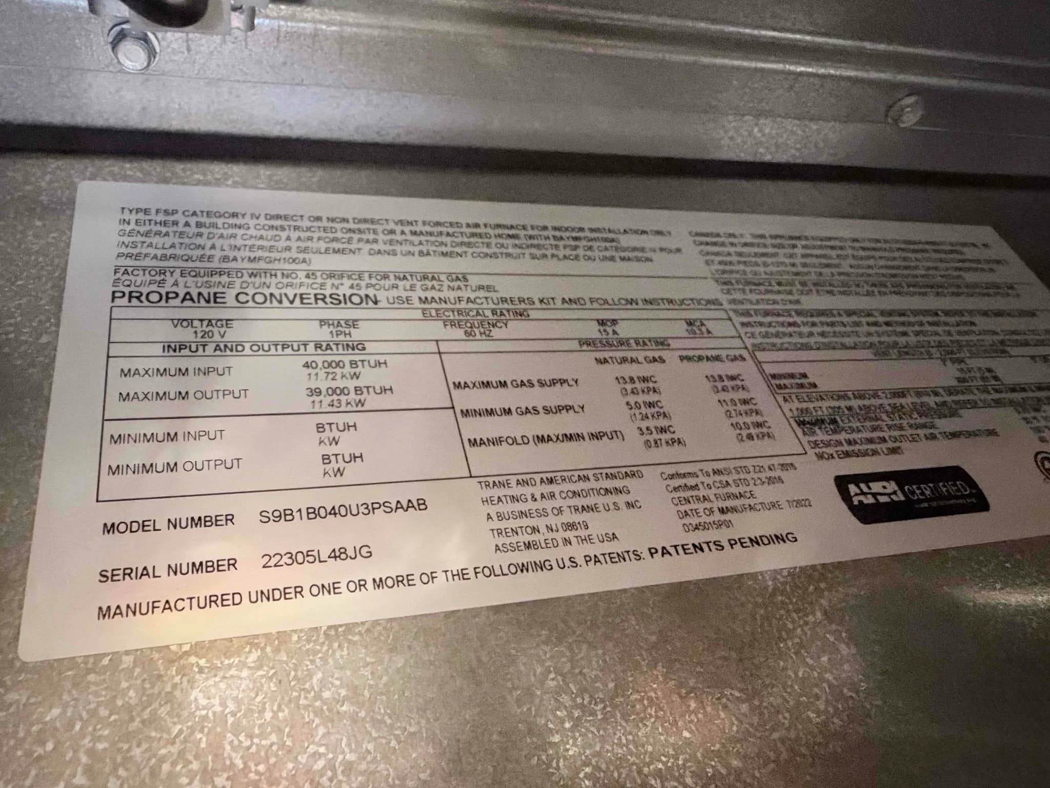 Furnace Gas Pressure Running High in Raleigh