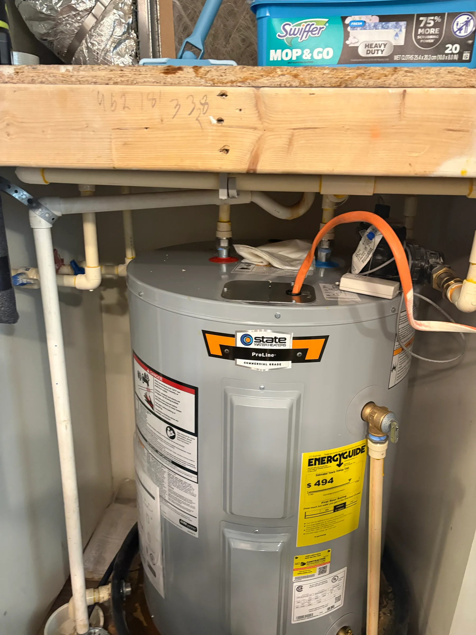 Old Water Heater Leaking in a Raleigh Apartment Closet
