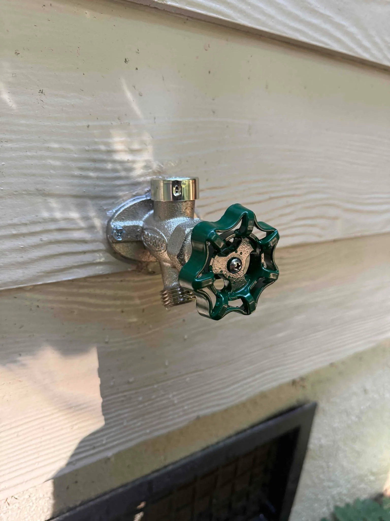 Taped-Up Outdoor Faucet Still Leaking in Cary