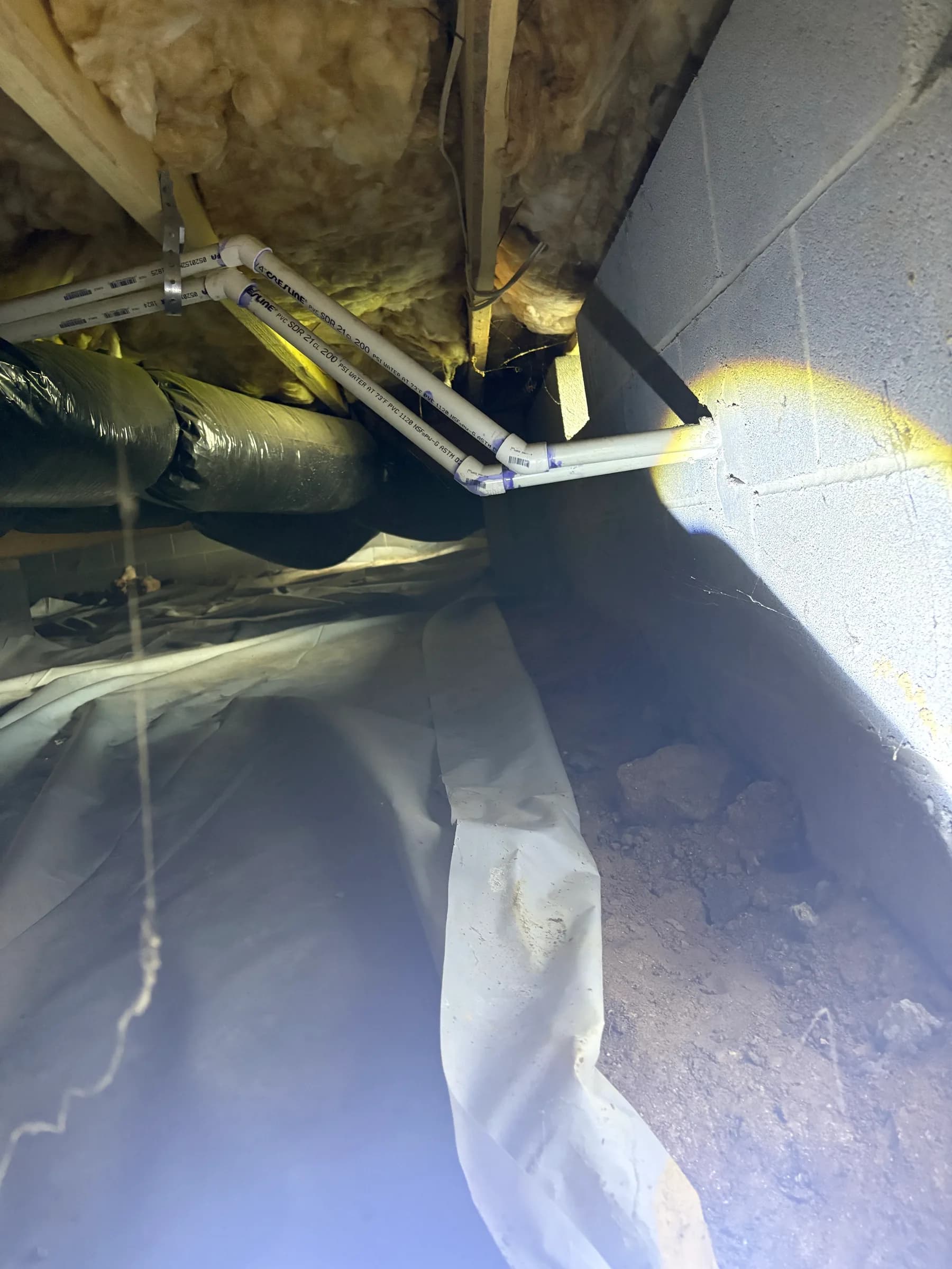 Moisture Outside From the Upstairs AC Drain Line in Rolesville
